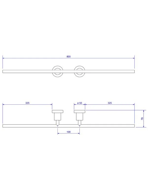 Porta Toalha Barra Dupla Slim Deca 2042.C.SLM
