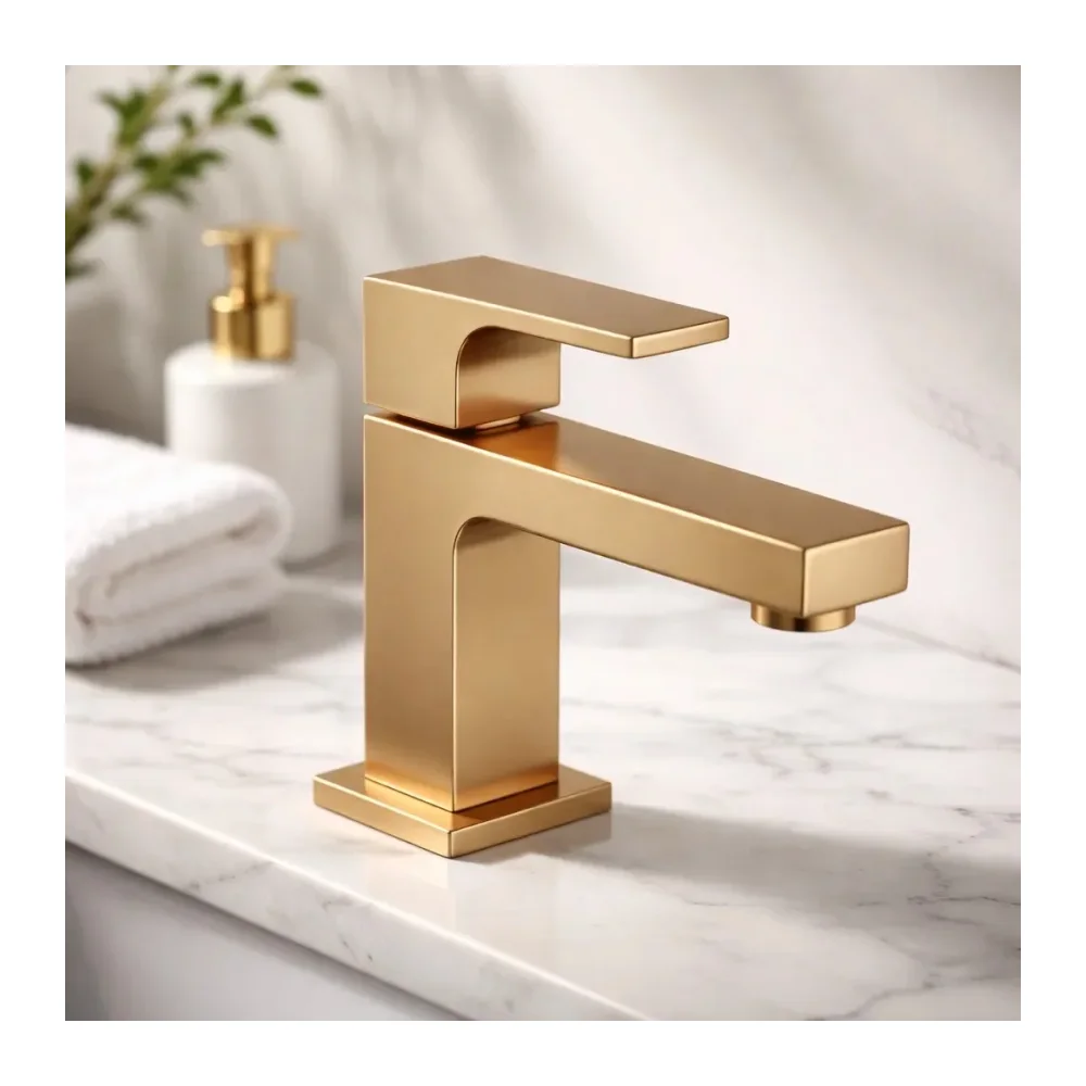 Torneira Para Banheiro Unic Bica Baixa Gold Matte Deca